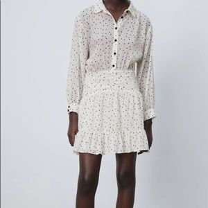 COPY - Zara Micro dot Mini dress size XS